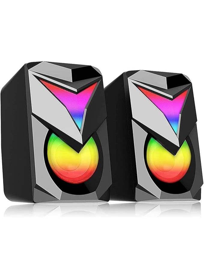Redragon GS700 Toccata RGB 2.1 Gaming Subwoofer Speakers – Aux 3.5mm Stereo Surround – Heavy Bass so - Image 5